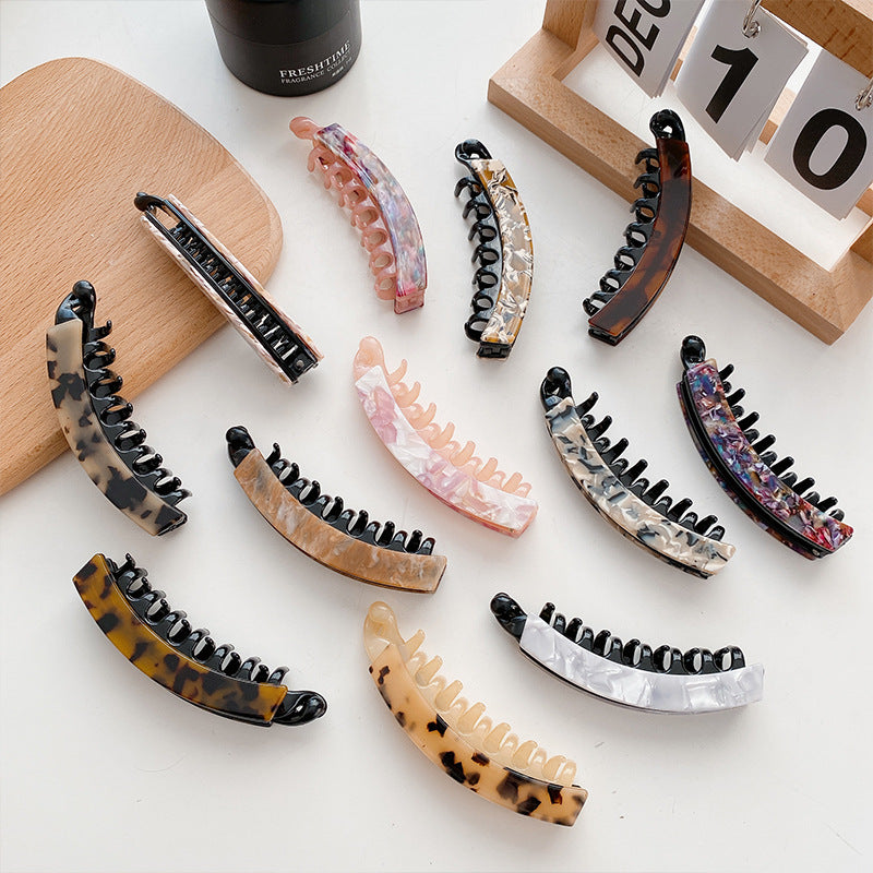 Marble Banana Clip
