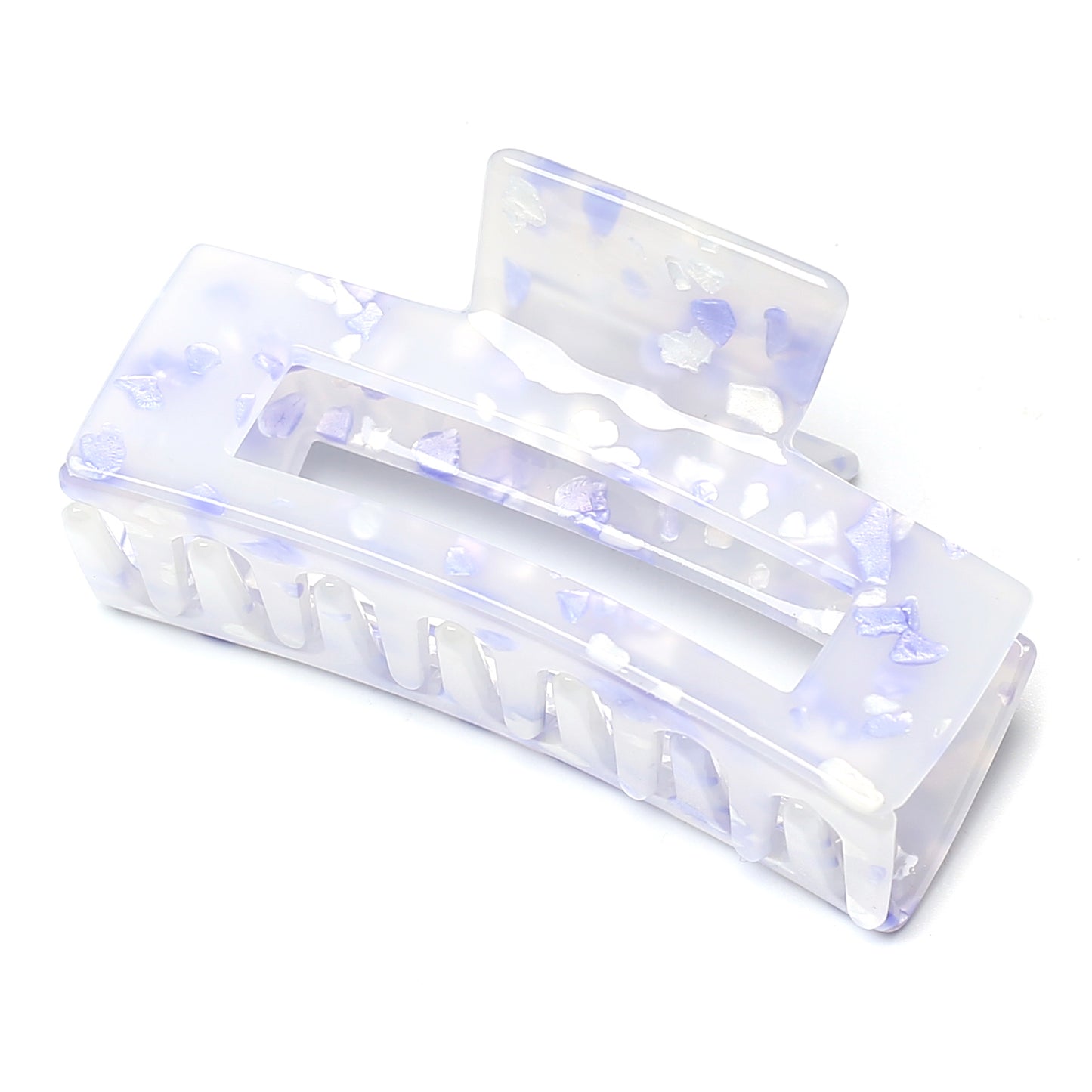Rectangle Translucent Claw Clip 7.4cm