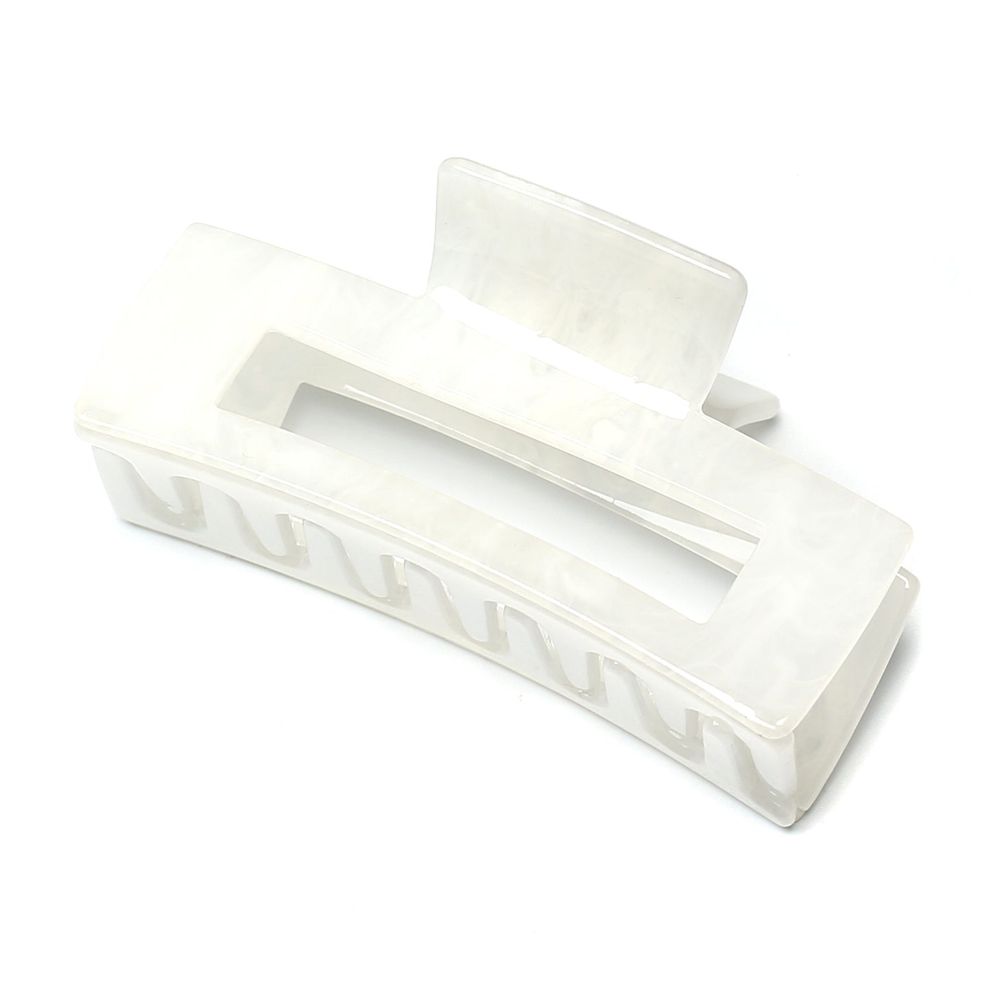 Rectangle Translucent Claw Clip 7.4cm