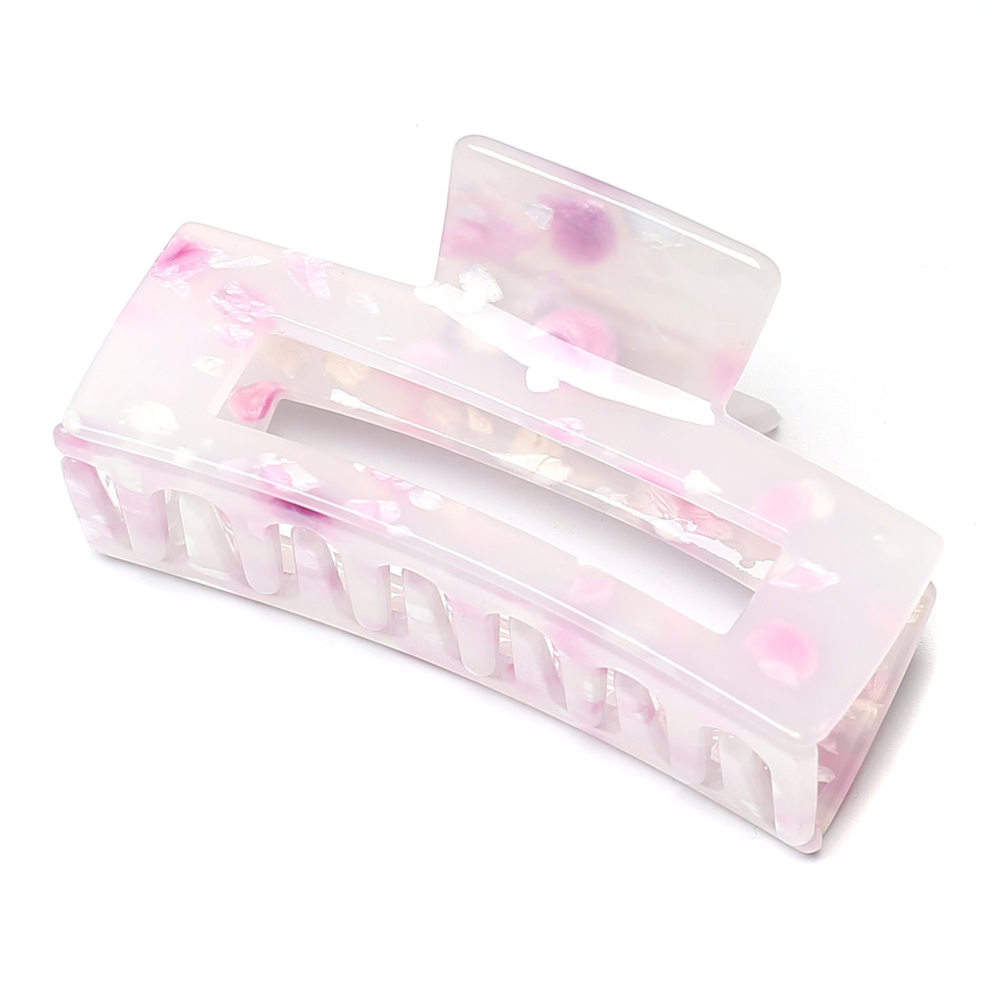 Rectangle Translucent Claw Clip 7.4cm