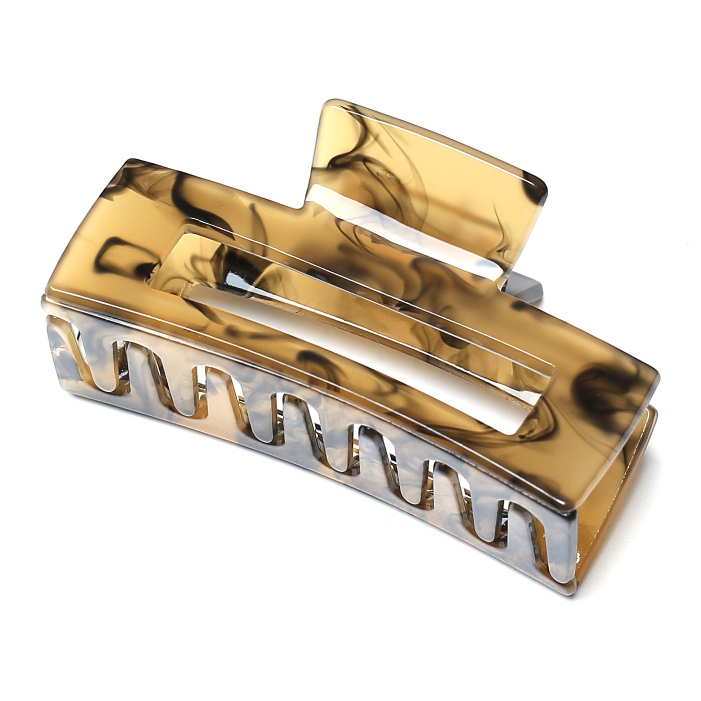Rectangle Translucent Claw Clip 7.4cm
