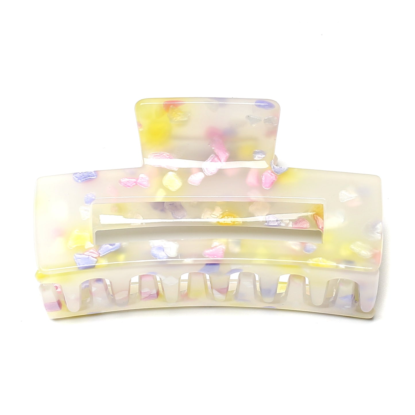 Rectangle Translucent Claw Clip 7.4cm