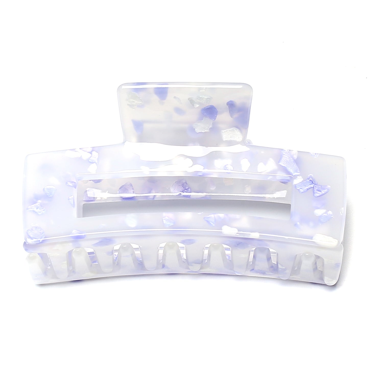 Rectangle Translucent Claw Clip 7.4cm