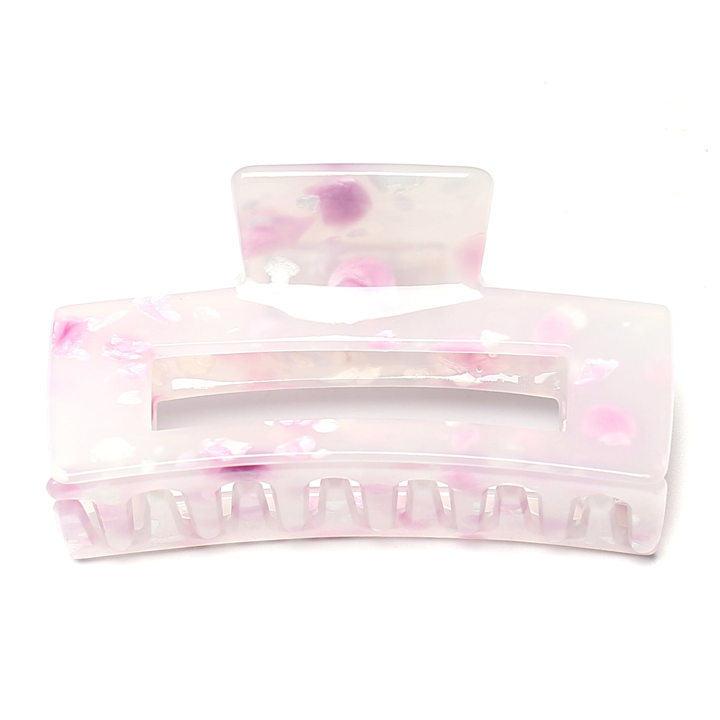 Rectangle Translucent Claw Clip 7.4cm