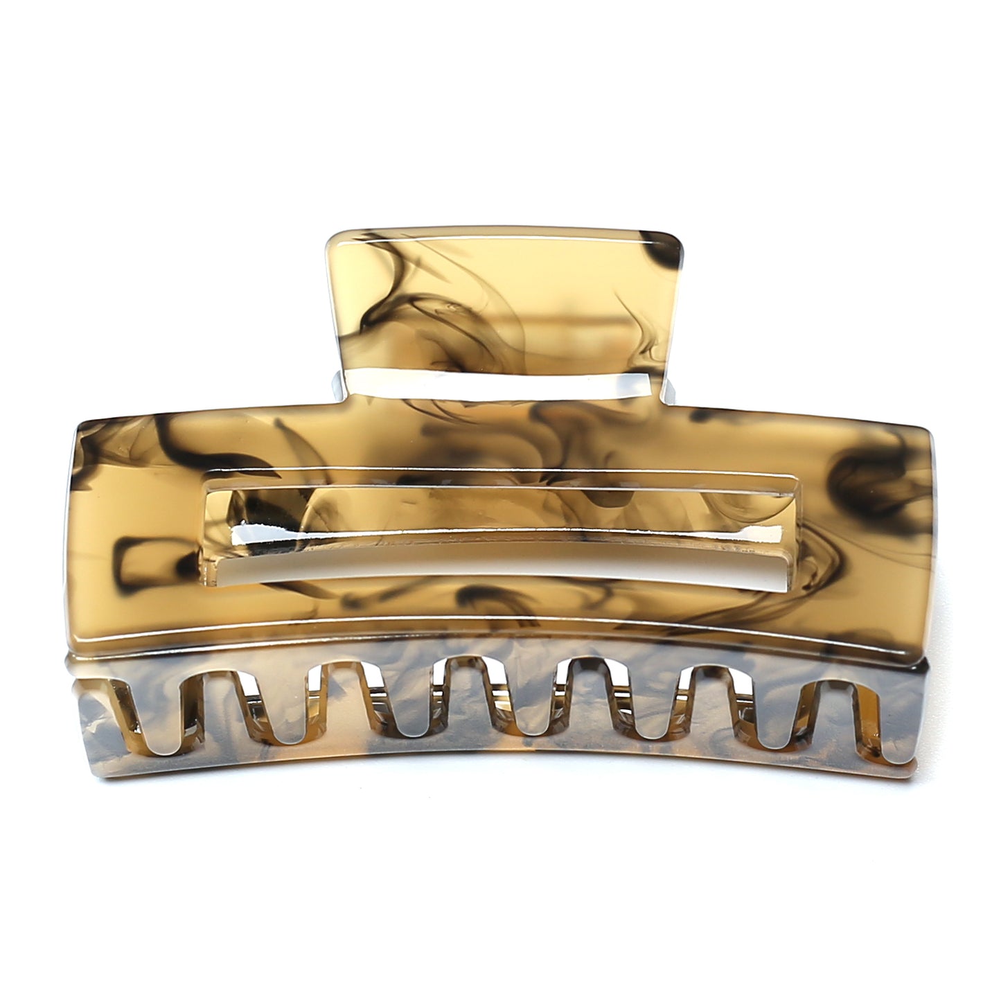 Rectangle Translucent Claw Clip 7.4cm