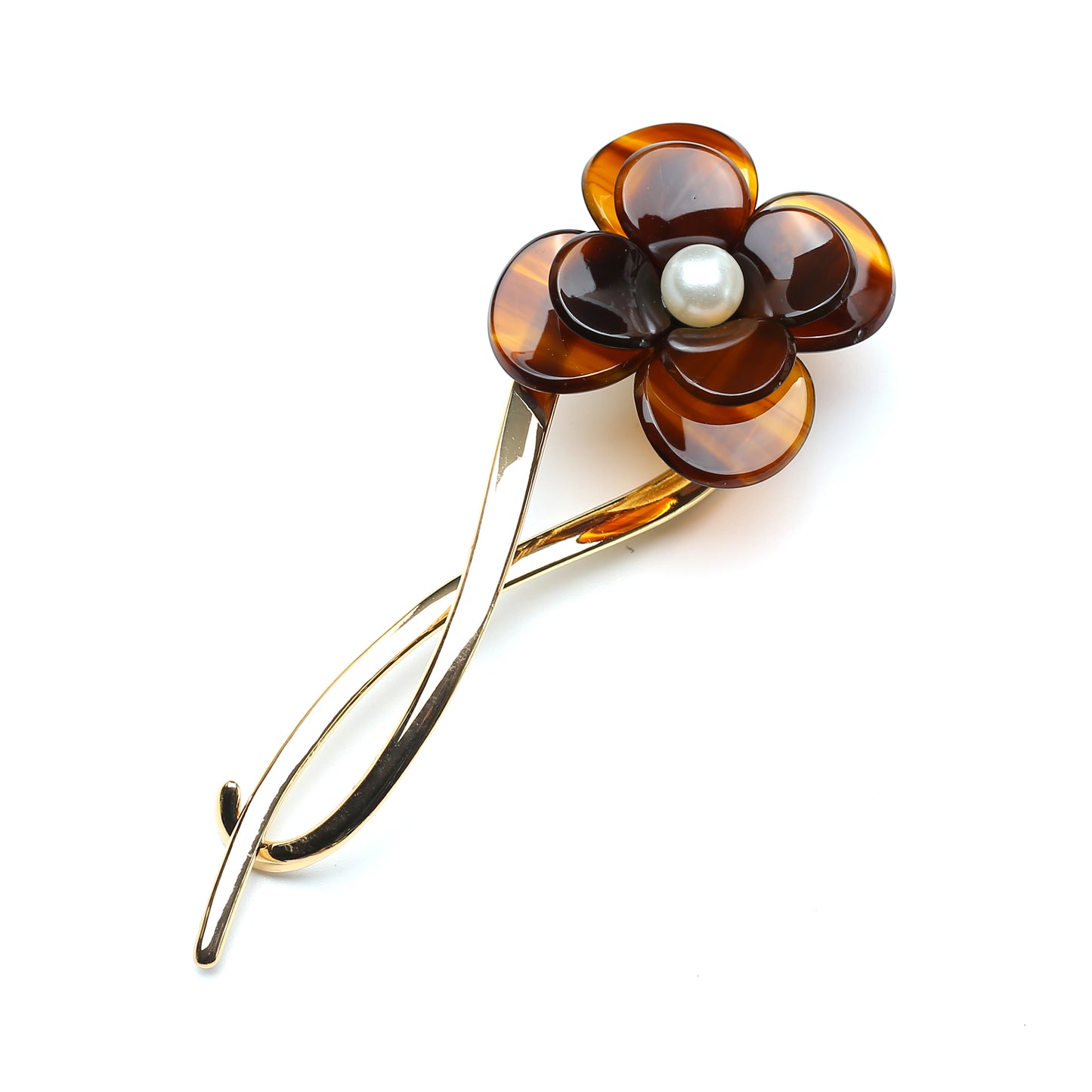 Floral Chignon Hair Pin 12cm