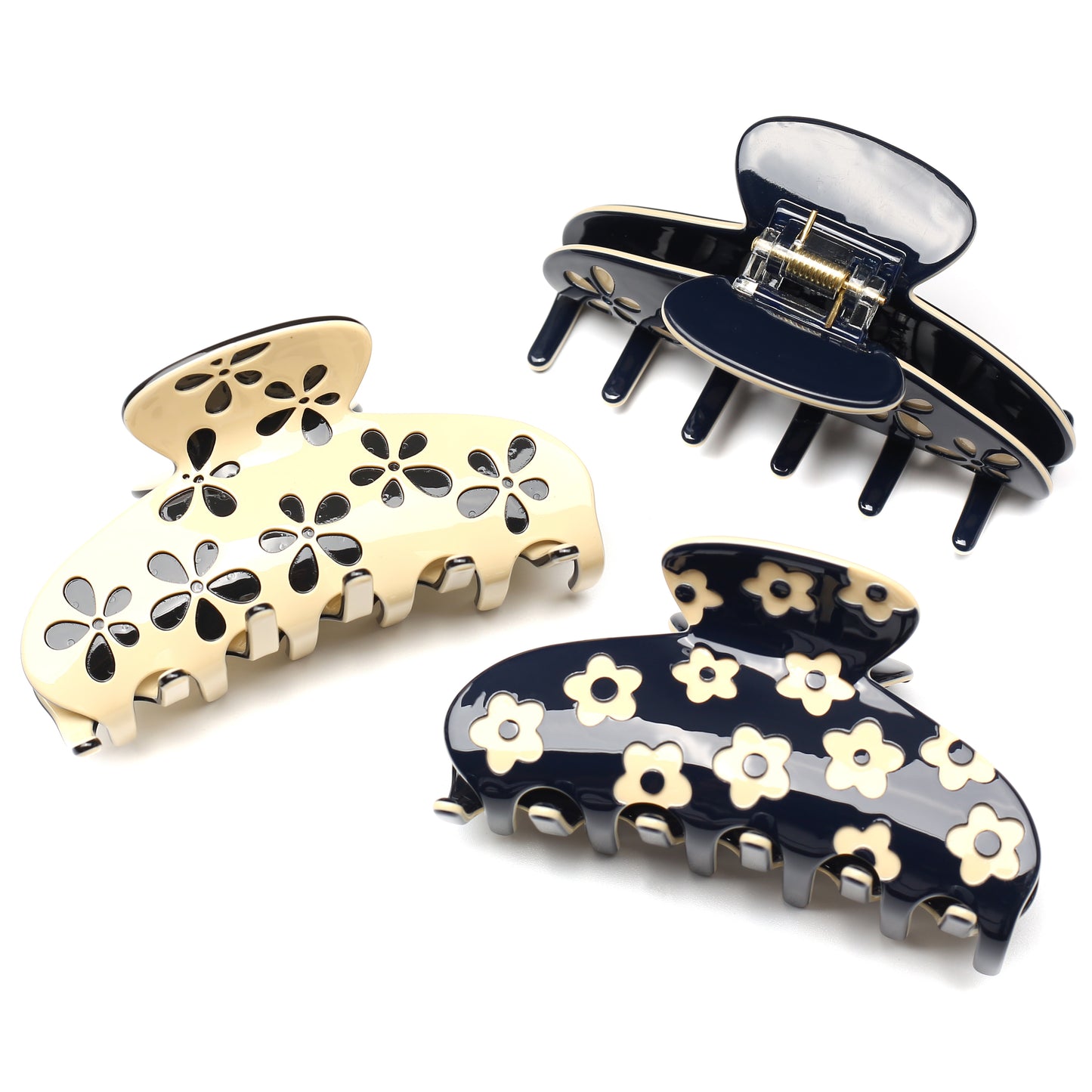 Large Floral Claw Clip 9cm