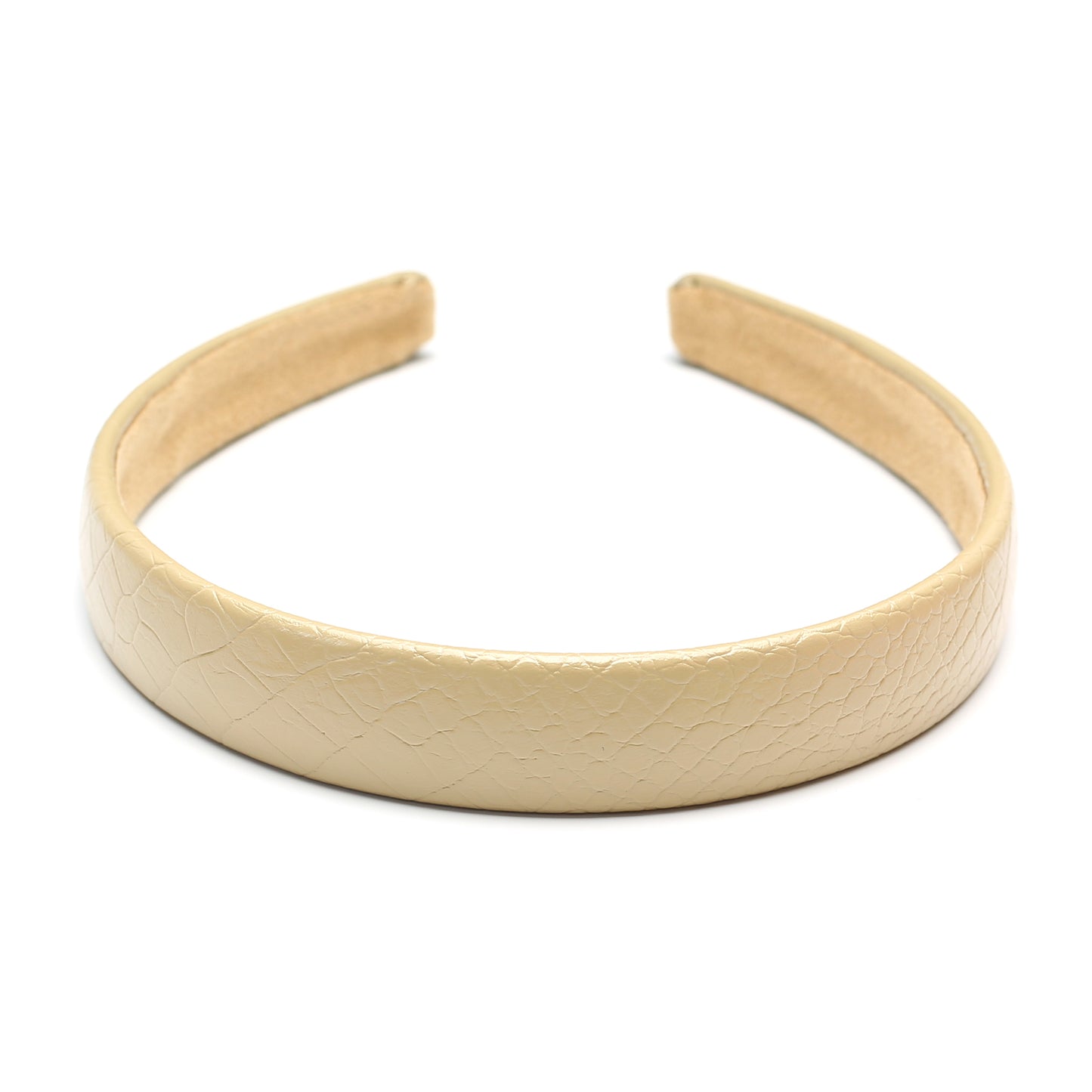Schlangentextur Leder Stirnband