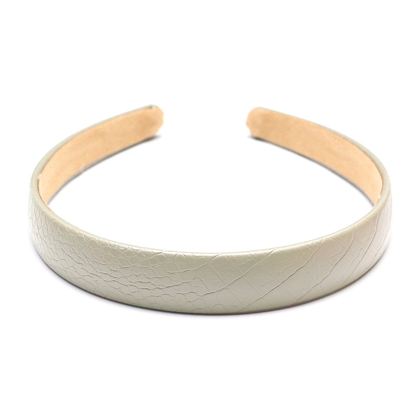 Schlangentextur Leder Stirnband