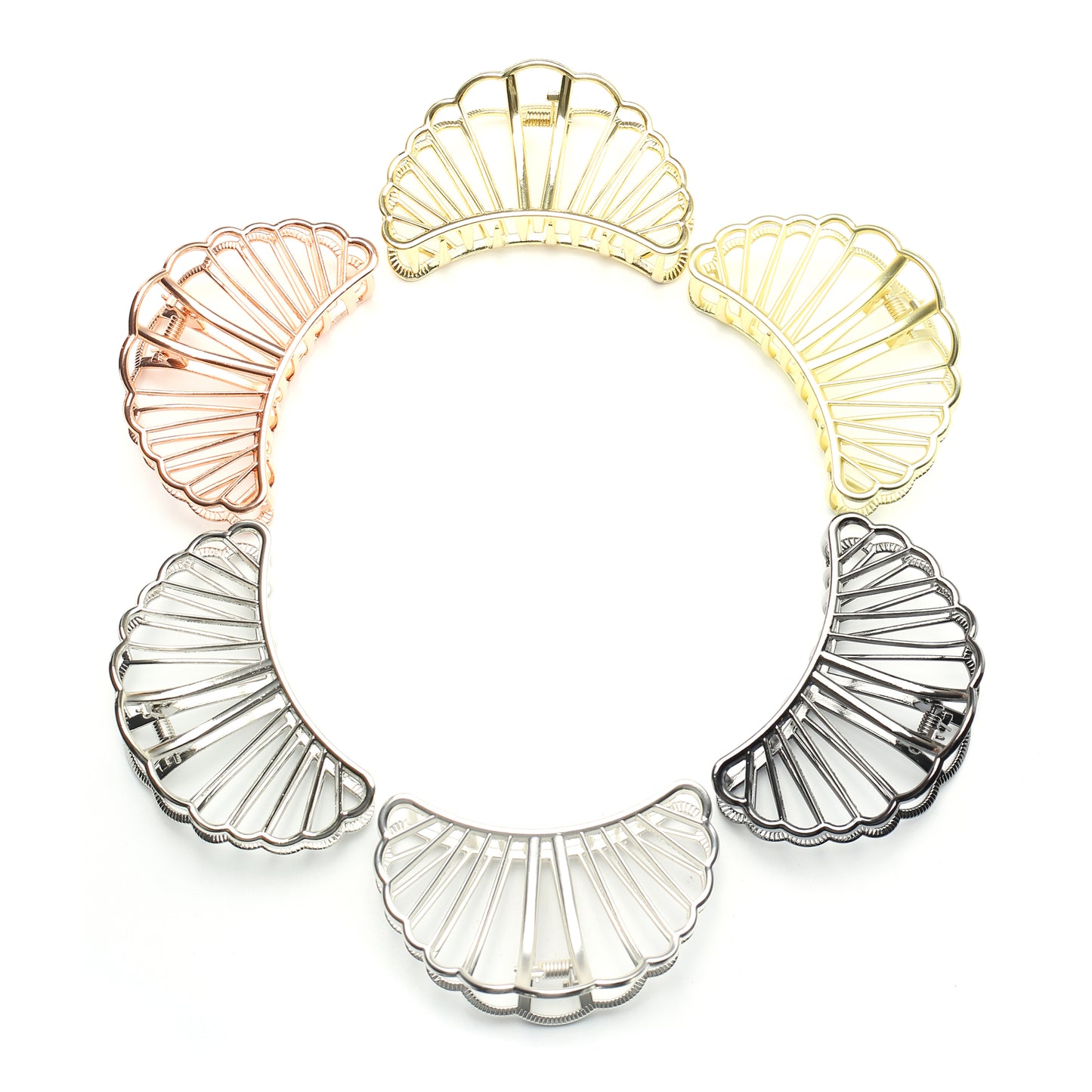 Metal Shell Claw Clip 8cm
