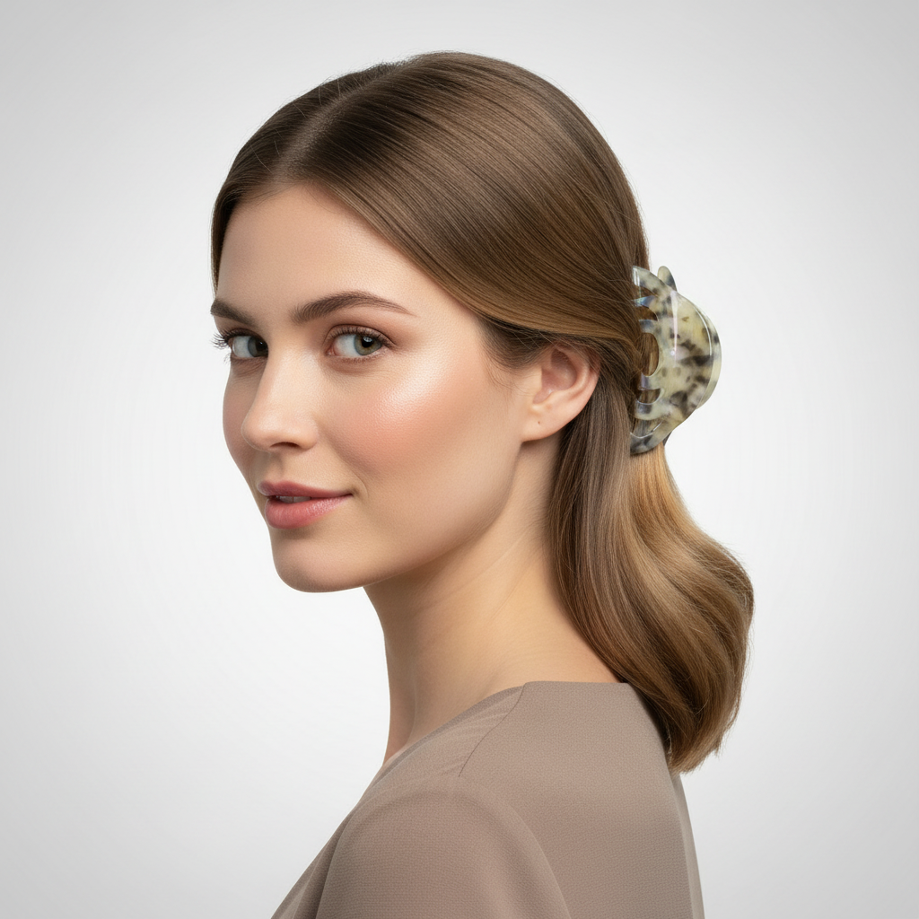 中くらい ヘアクリップ 髪留め クリップ バンスクリップ8.5*4.2cm